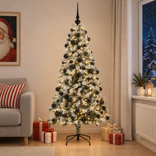 Artificial Christmas Tree with Bauble 240 cm 300 LEDs
