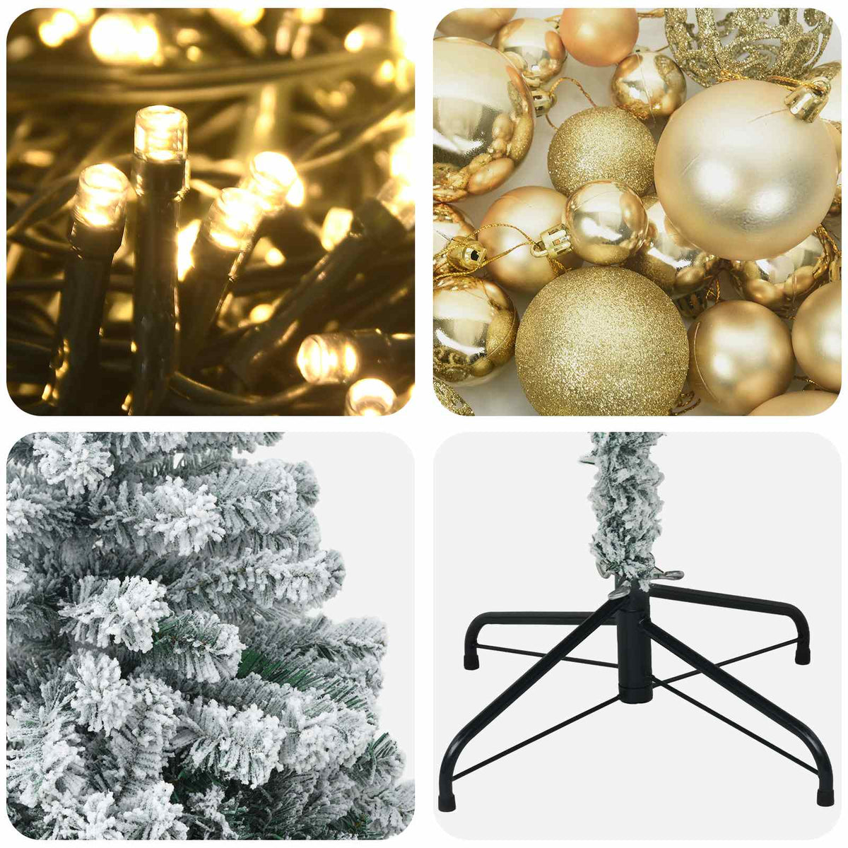 Artificial Christmas Tree with Bauble 120 cm 150 LEDs