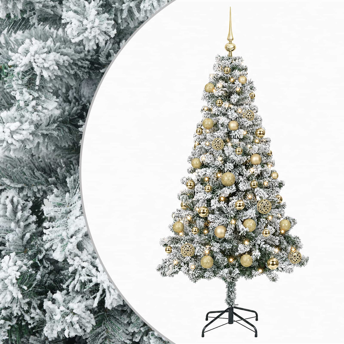 Artificial Christmas Tree with Bauble 120 cm 150 LEDs