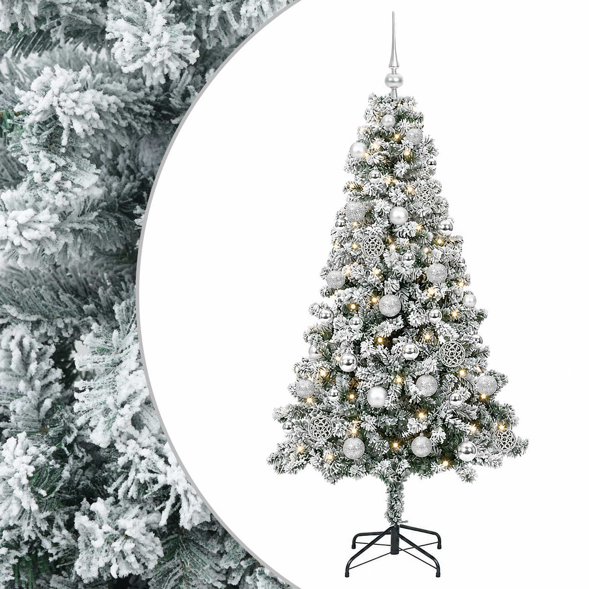 Artificial Christmas Tree with Bauble 120 cm 150 LEDs