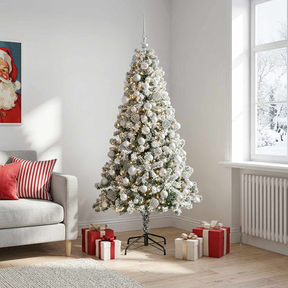 Artificial Christmas Tree with Bauble 240 cm 300 LEDs
