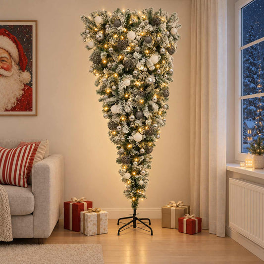 Artificial Christmas Tree with Bauble 210 cm 300 LEDs