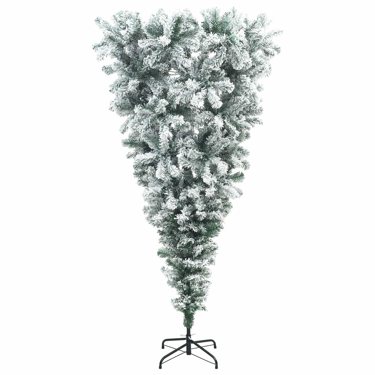 Upside-down Artificial Hinged Christmas Tree 150 cm 150 LEDs