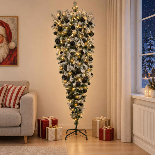 Artificial Christmas Tree with Bauble 210 cm 300 LEDs