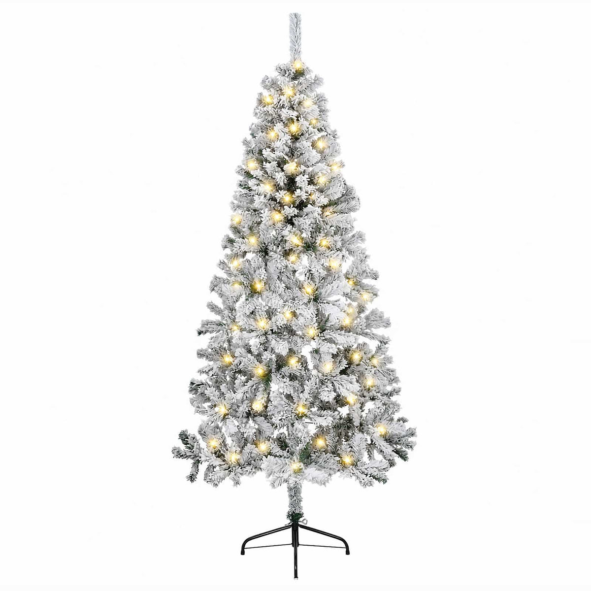 Artificial Hinged Christmas Tree 240 cm 300 LEDs Warm White