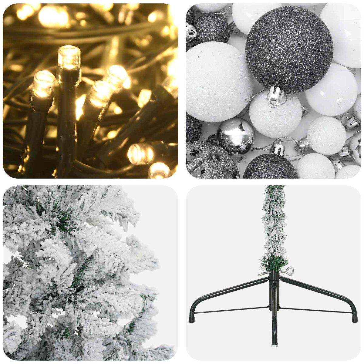 Artificial Christmas Tree with Bauble 120 cm 150 LEDs