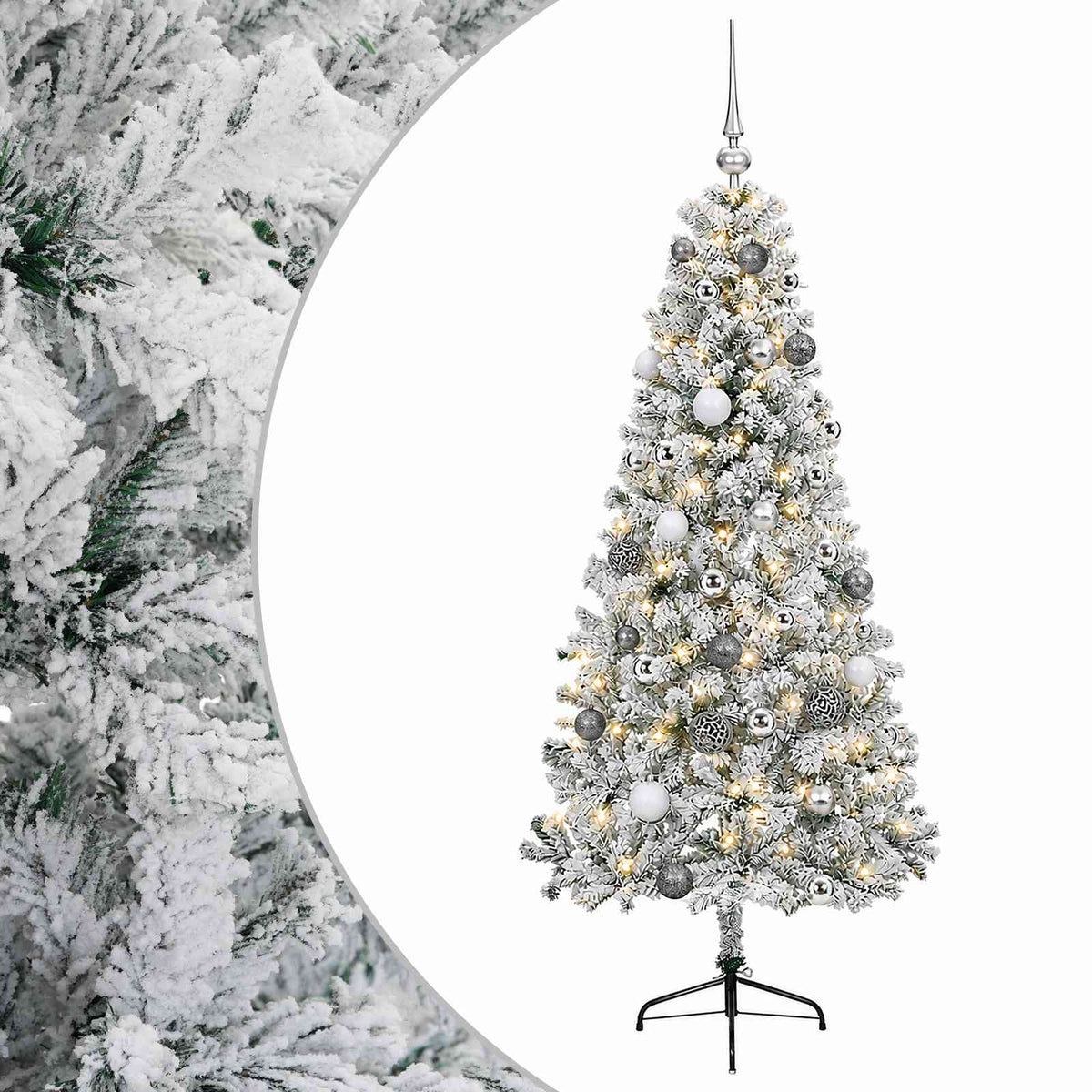 Artificial Christmas Tree with Bauble 120 cm 150 LEDs