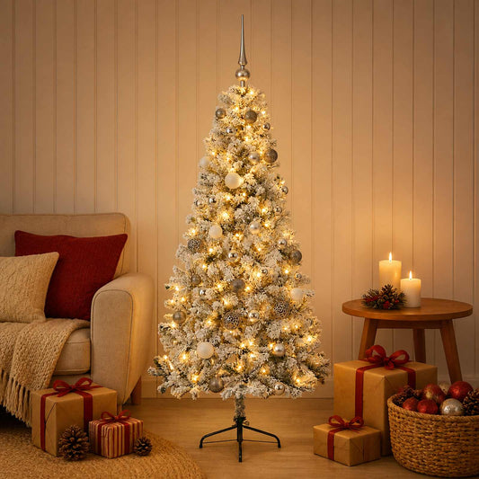 Artificial Christmas Tree with Bauble 120 cm 150 LEDs