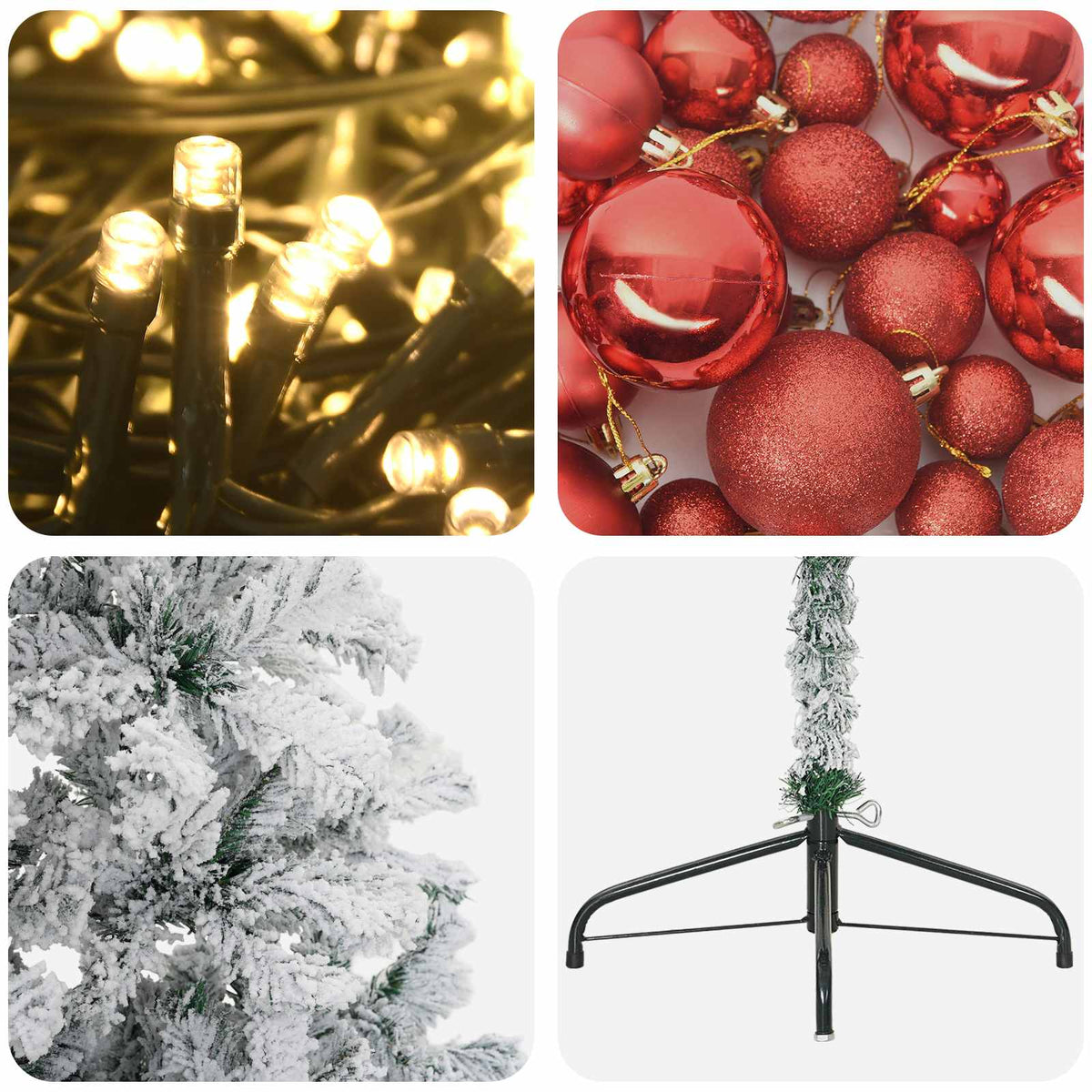 Artificial Christmas Tree with Bauble 120 cm 150 LEDs