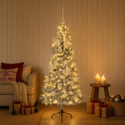 Artificial Christmas Tree with Bauble 150 cm 150 LEDs