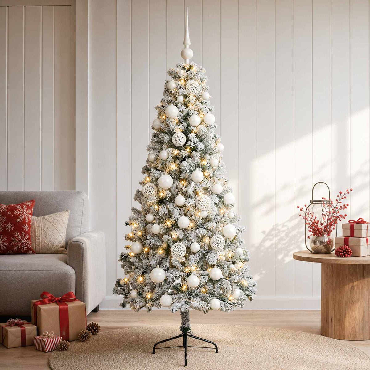 Artificial Christmas Tree with Bauble 150 cm 150 LEDs