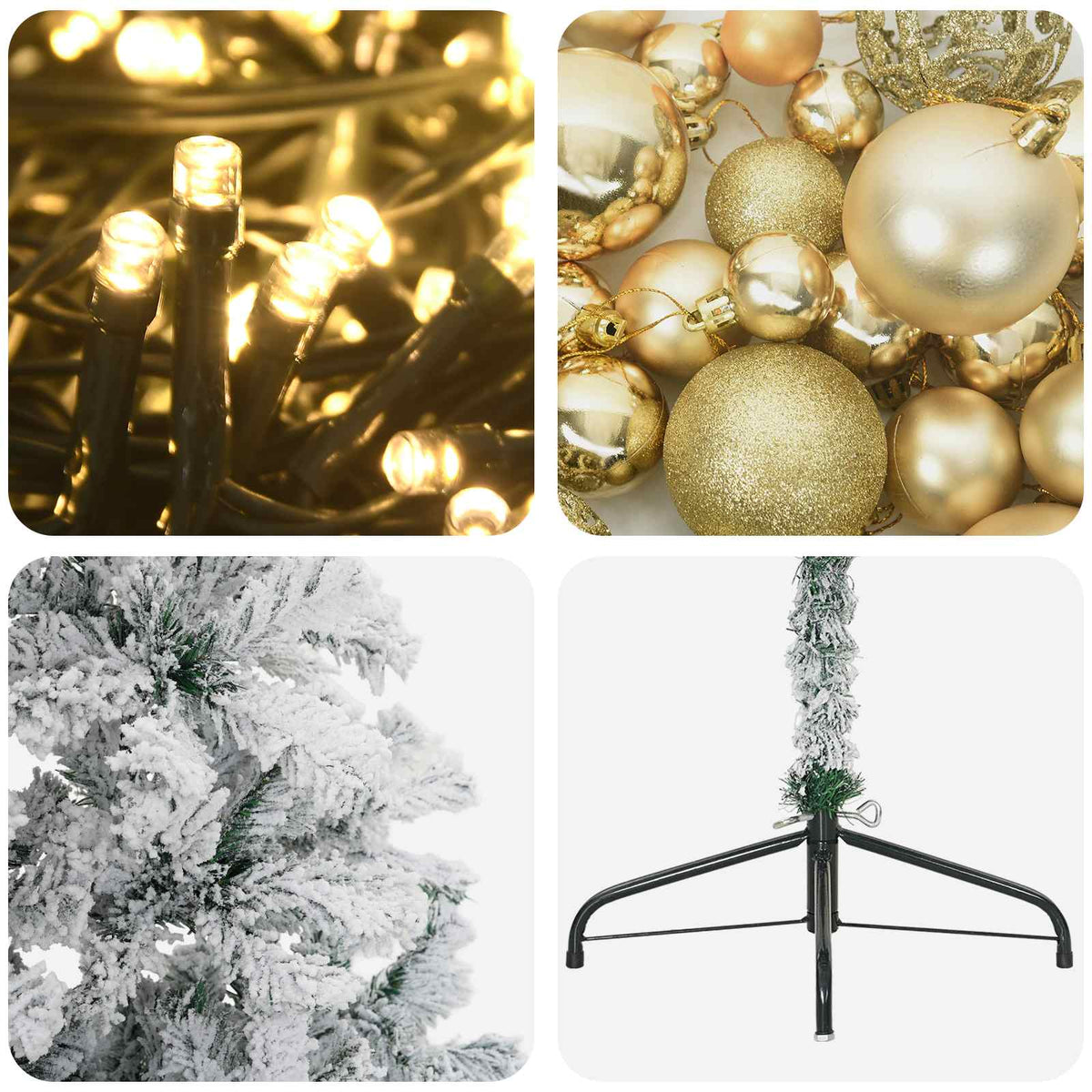 Artificial Christmas Tree with Bauble 120 cm 150 LEDs