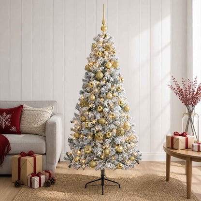 Artificial Christmas Tree with Bauble 120 cm 150 LEDs