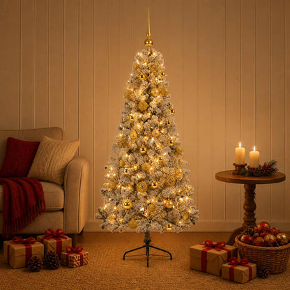 Artificial Christmas Tree with Bauble 120 cm 150 LEDs