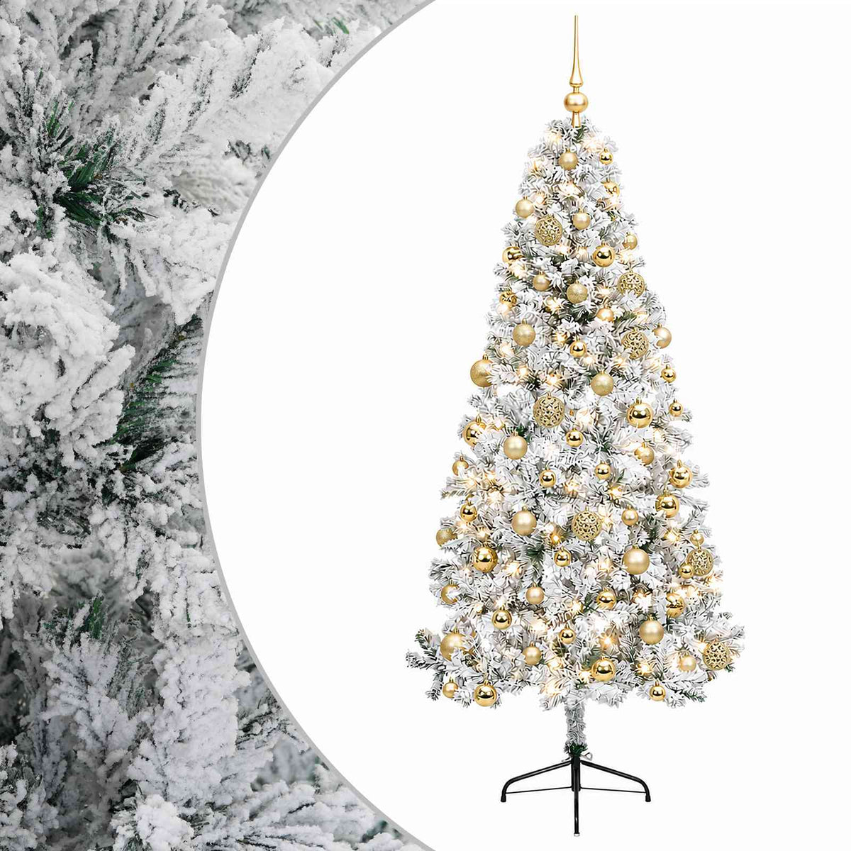 Artificial Christmas Tree with Bauble 180 cm 300 LEDs