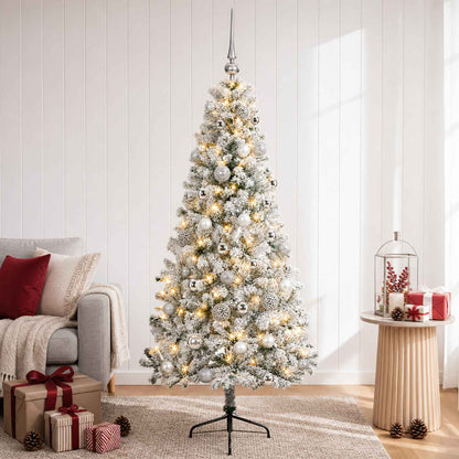 Artificial Christmas Tree with Bauble 150 cm 150 LEDs