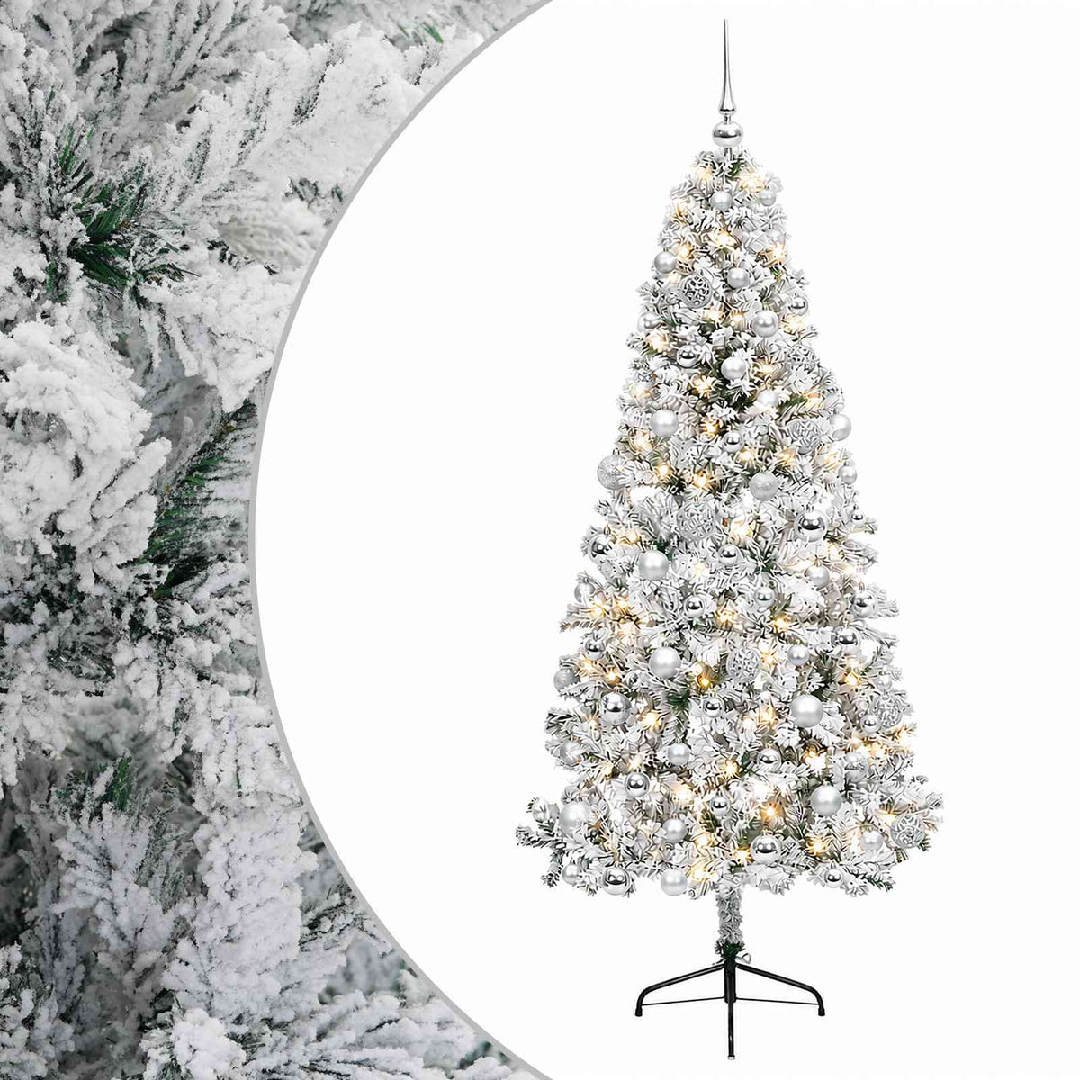 Artificial Christmas Tree with Bauble 180 cm 300 LEDs