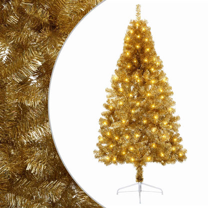 Artificial Hinged Christmas Tree 150 cm 150 LEDs Warm White