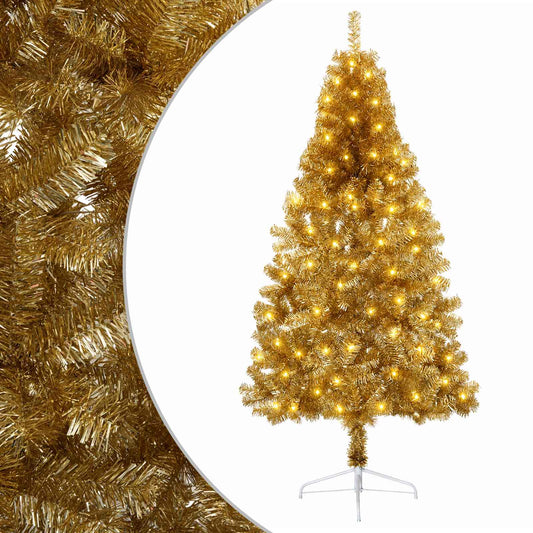 Artificial Hinged Christmas Tree 180 cm 300 LEDs Warm White