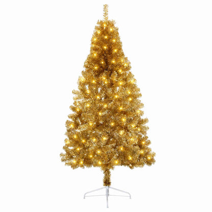 Artificial Hinged Christmas Tree 210 cm 300 LEDs Warm White