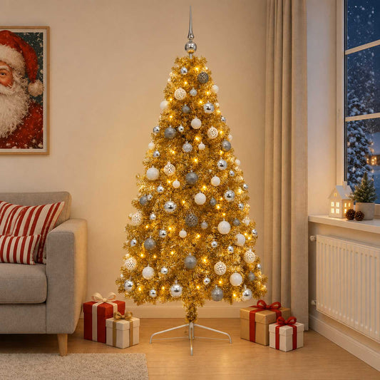 Artificial Christmas Tree with Bauble 180 cm 300 LEDs