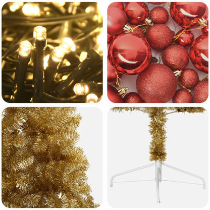 Artificial Christmas Tree with Bauble 150 cm 150 LEDs