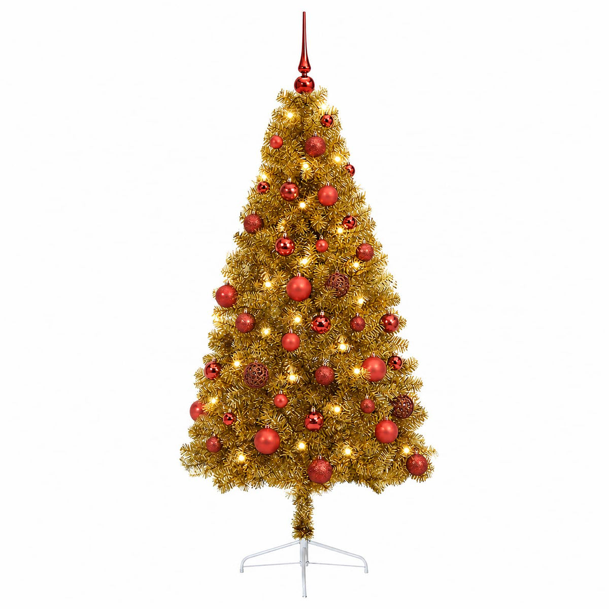 Artificial Christmas Tree with Bauble 150 cm 150 LEDs