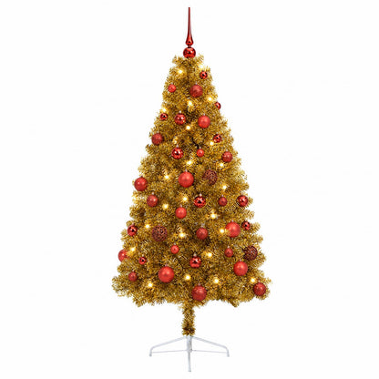 Artificial Christmas Tree with Bauble 150 cm 150 LEDs