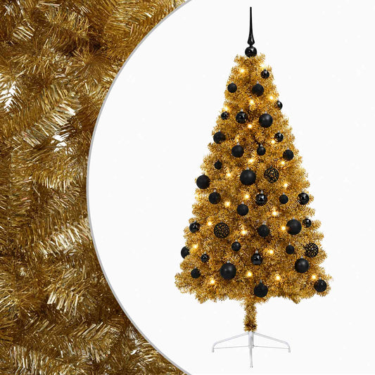Artificial Christmas Tree with Bauble 150 cm 150 LEDs