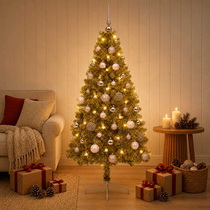 Artificial Christmas Tree with Bauble 150 cm 150 LEDs