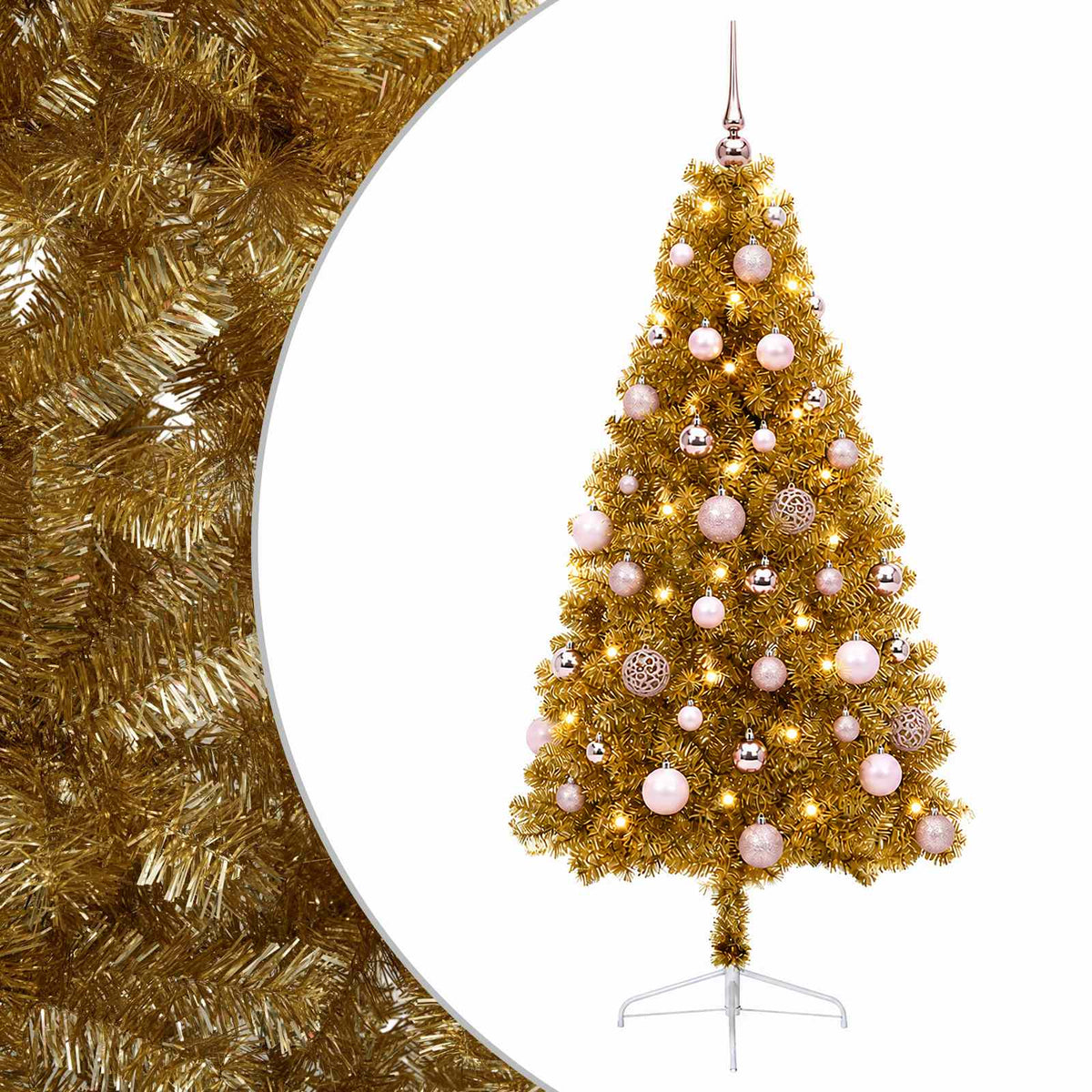 Artificial Christmas Tree with Bauble 150 cm 150 LEDs