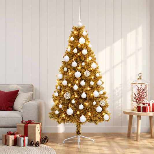 Artificial Christmas Tree with Bauble 150 cm 150 LEDs