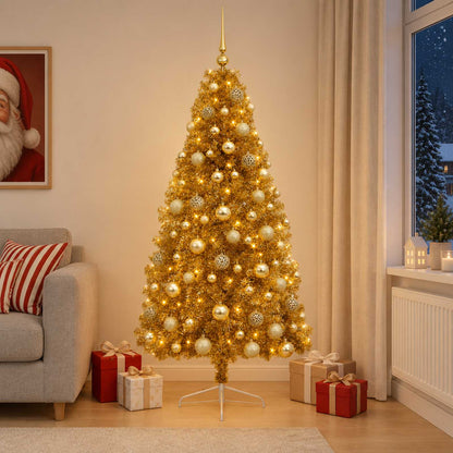 Artificial Christmas Tree with Bauble 210 cm 300 LEDs