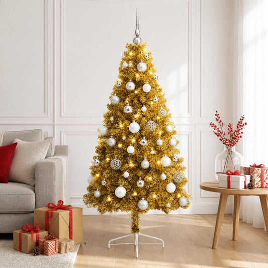 Artificial Christmas Tree with Bauble 150 cm 150 LEDs