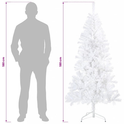 Artificial Hinged Christmas Tree 180 cm 300 LEDs Warm White
