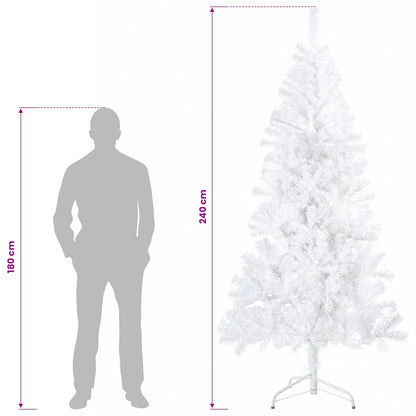 Artificial Hinged Christmas Tree 240 cm 300 LEDs Warm White