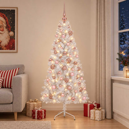 Artificial Christmas Tree with Bauble 210 cm 300 LEDs