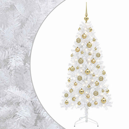 Artificial Hinged Christmas Tree 150 cm 150 LEDs Warm White