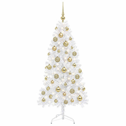 Artificial Hinged Christmas Tree 150 cm 150 LEDs Warm White
