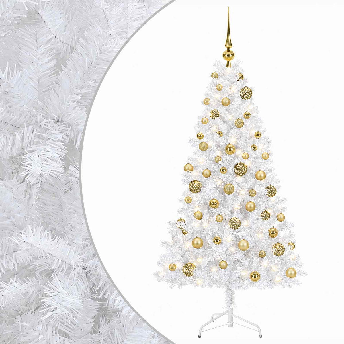 Artificial Christmas Tree with Bauble 210 cm 300 LEDs