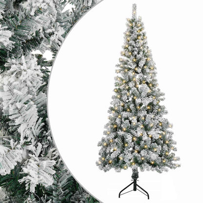 Artificial Hinged Christmas Tree 180 cm 300 LEDs Warm White