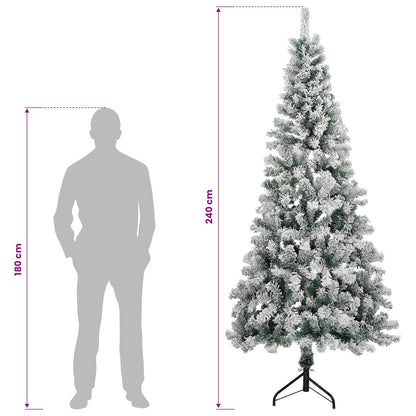 Artificial Hinged Christmas Tree 240 cm 300 LEDs Warm White