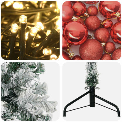 Artificial Christmas Tree with Bauble 150 cm 150 LEDs