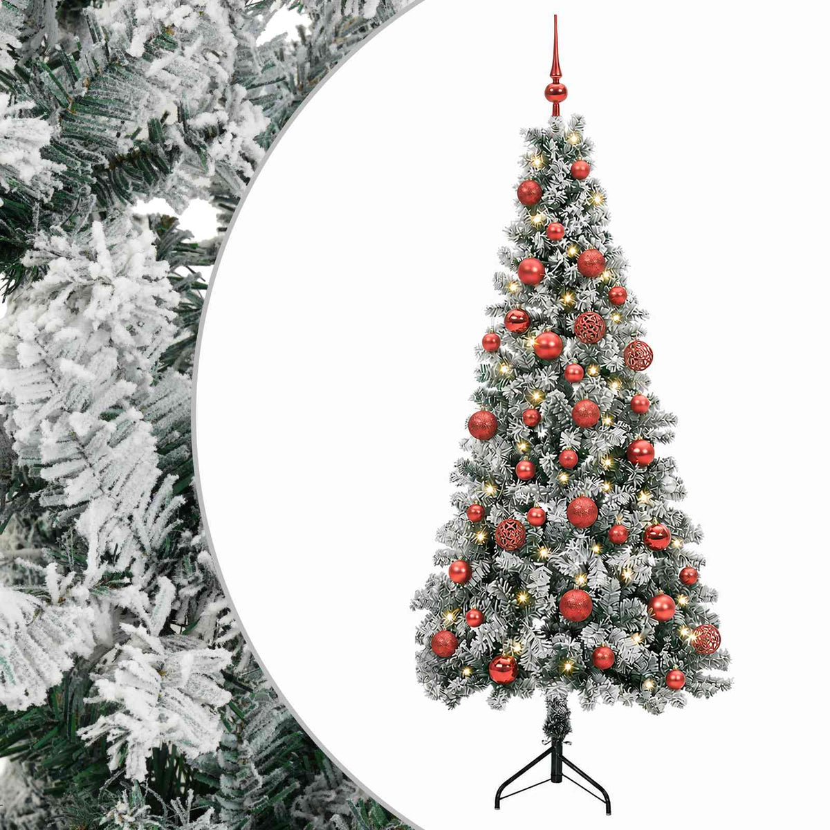 Artificial Christmas Tree with Bauble 150 cm 150 LEDs