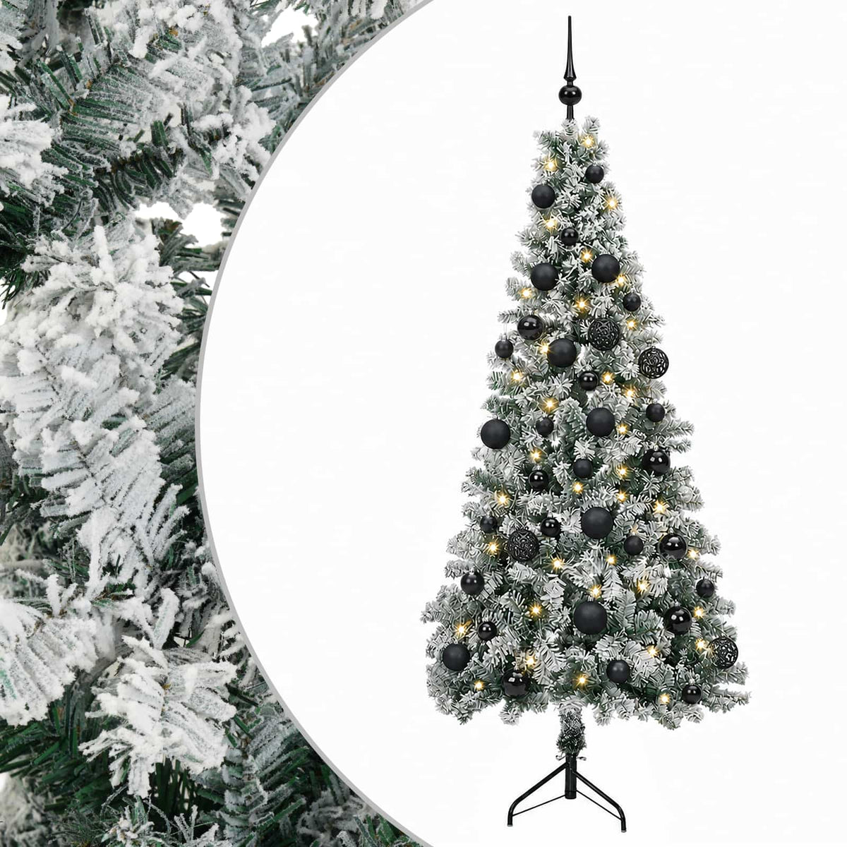 Artificial Christmas Tree with Bauble 150 cm 150 LEDs