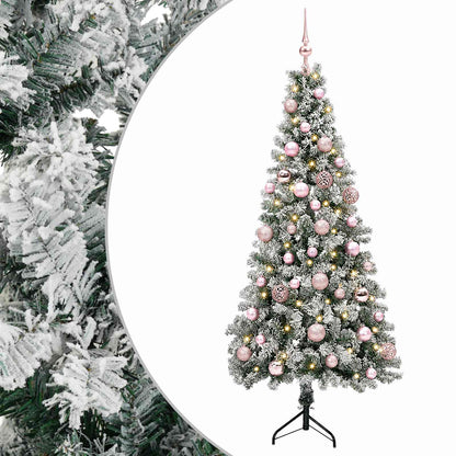 Artificial Christmas Tree with Bauble 150 cm 150 LEDs