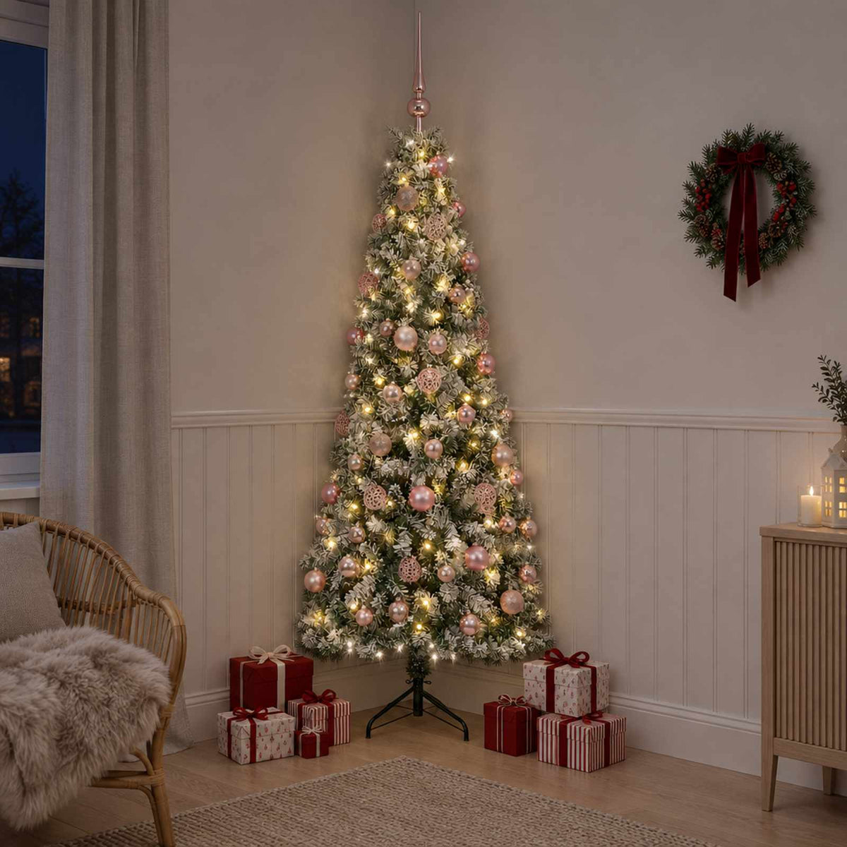 Artificial Christmas Tree with Bauble 240 cm 300 LEDs