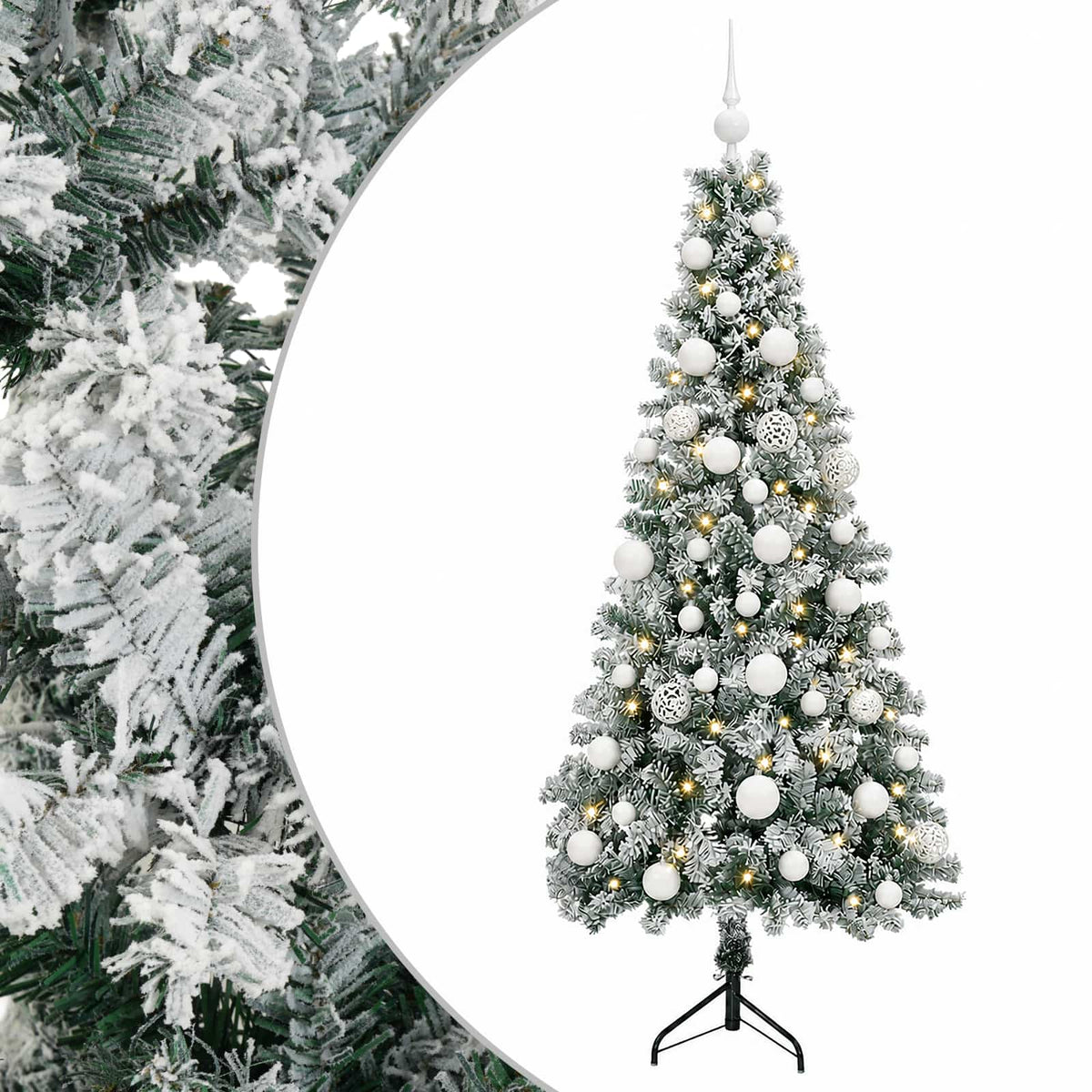Artificial Christmas Tree with Bauble 150 cm 150 LEDs