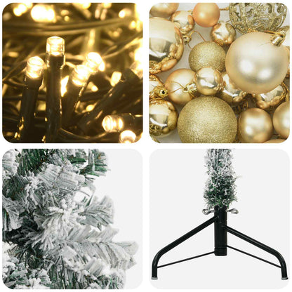 Artificial Christmas Tree with Bauble 150 cm 150 LEDs