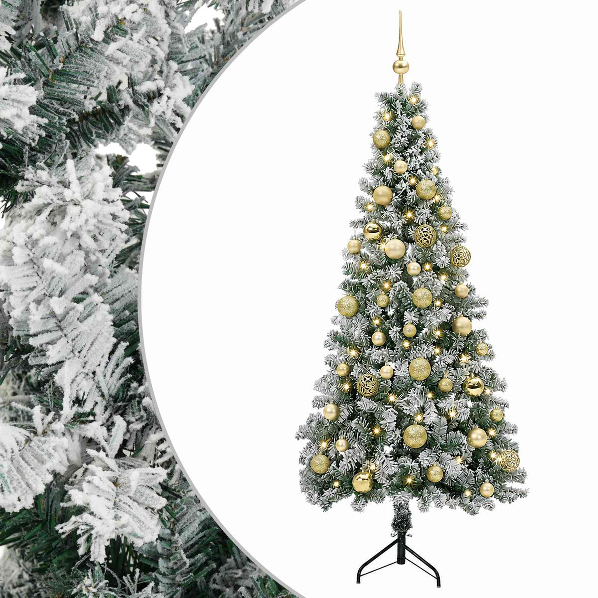 Artificial Christmas Tree with Bauble 150 cm 150 LEDs